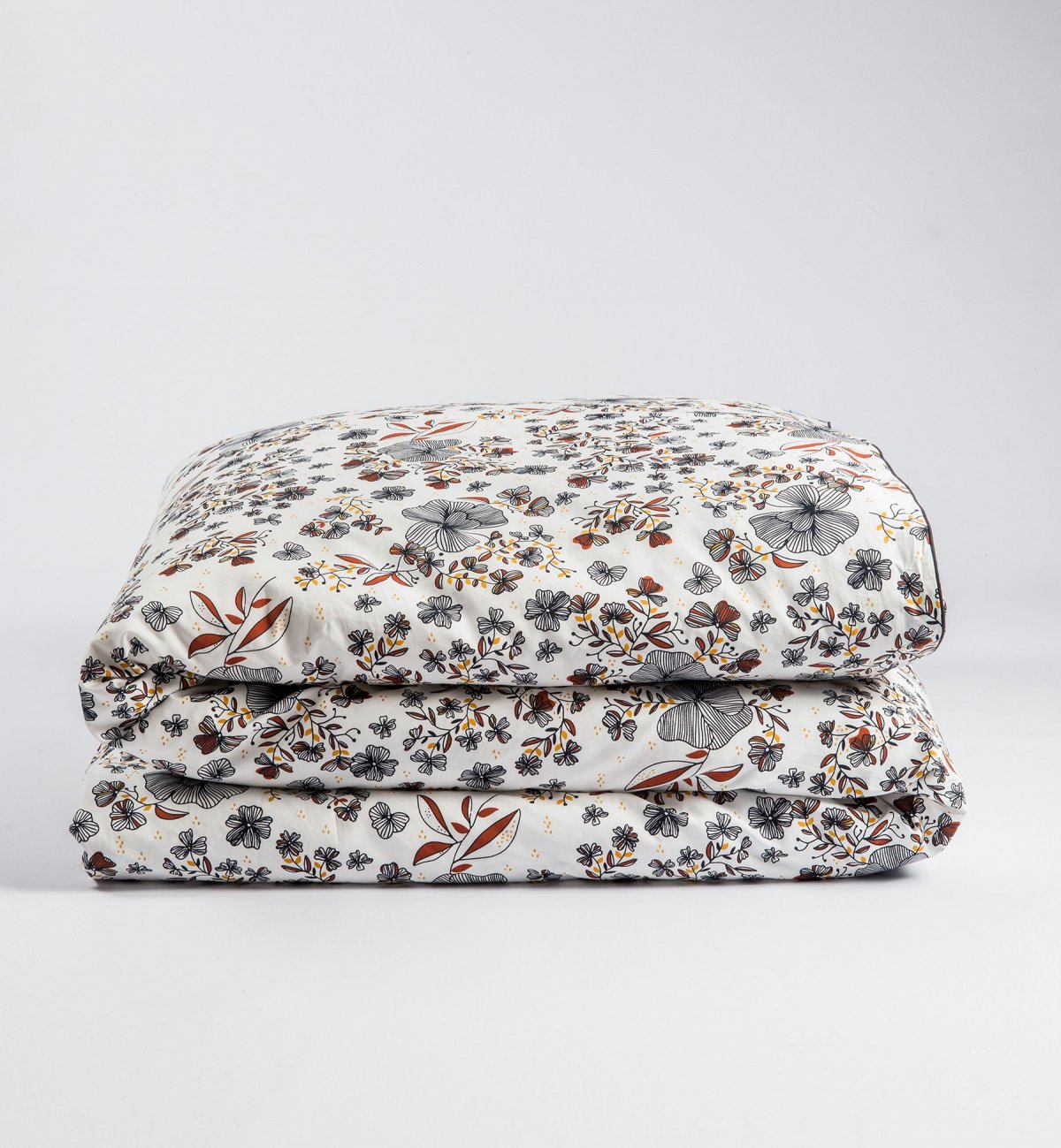 Organic Cotton Flower Duvet Cover for Baby Bed