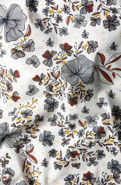 Laken met bloem voor babybed