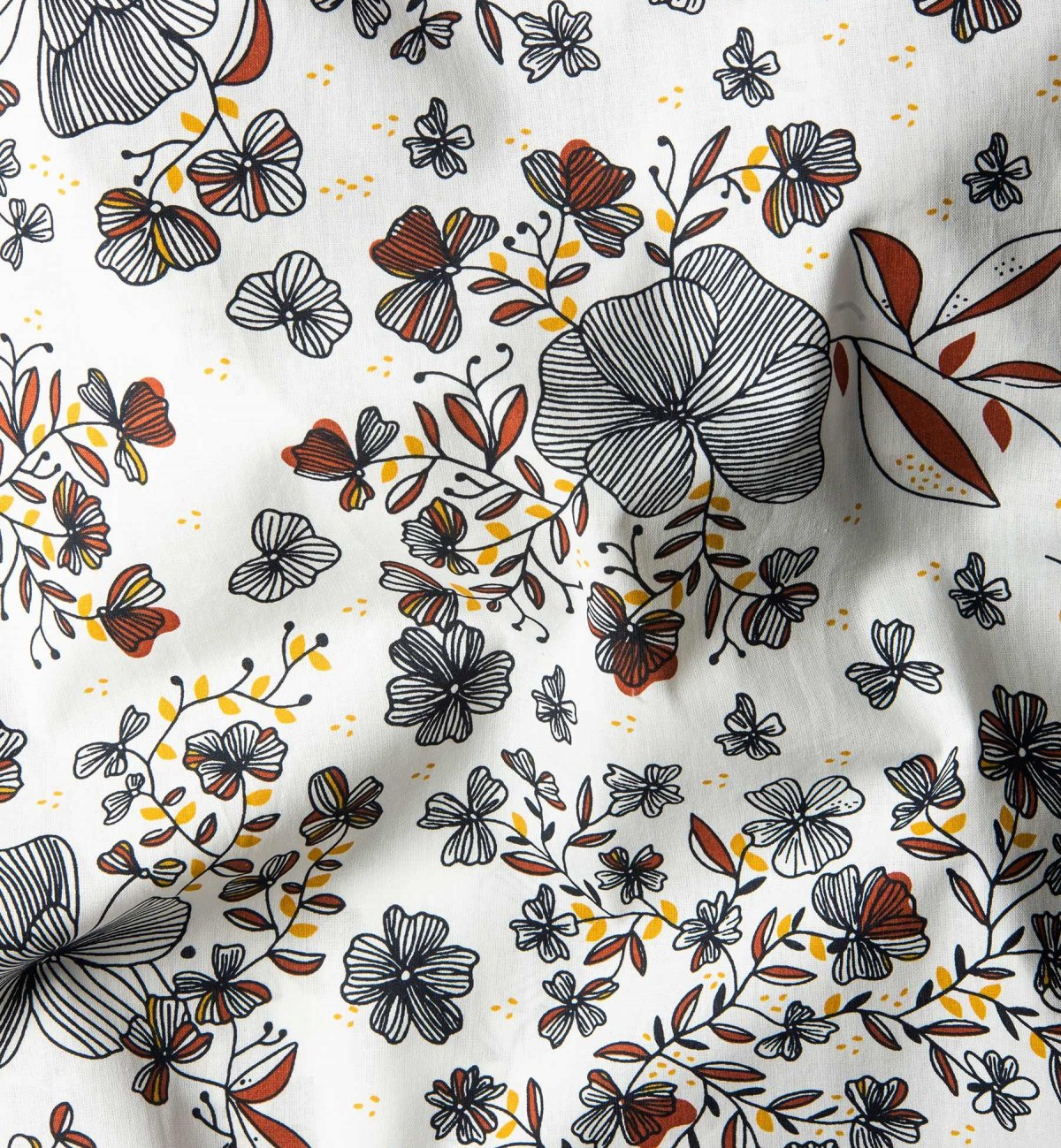 Bettlaken mit Blumenmuster für Babybett