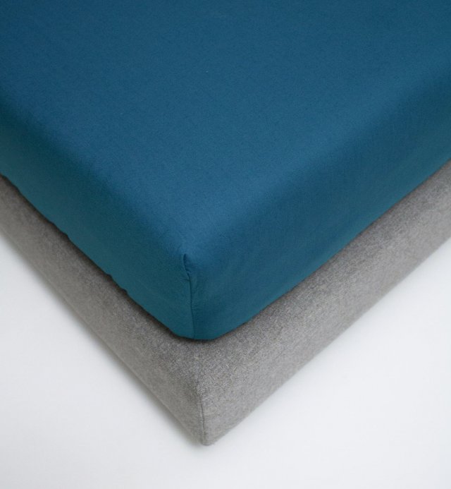 Drap housse Coton Bio lit adulte bonnet 25cm