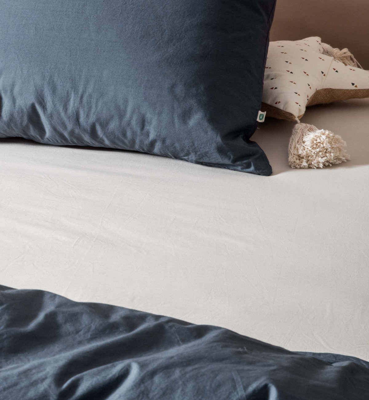 Organic Cotton Percale Fitted Sheet for Adults