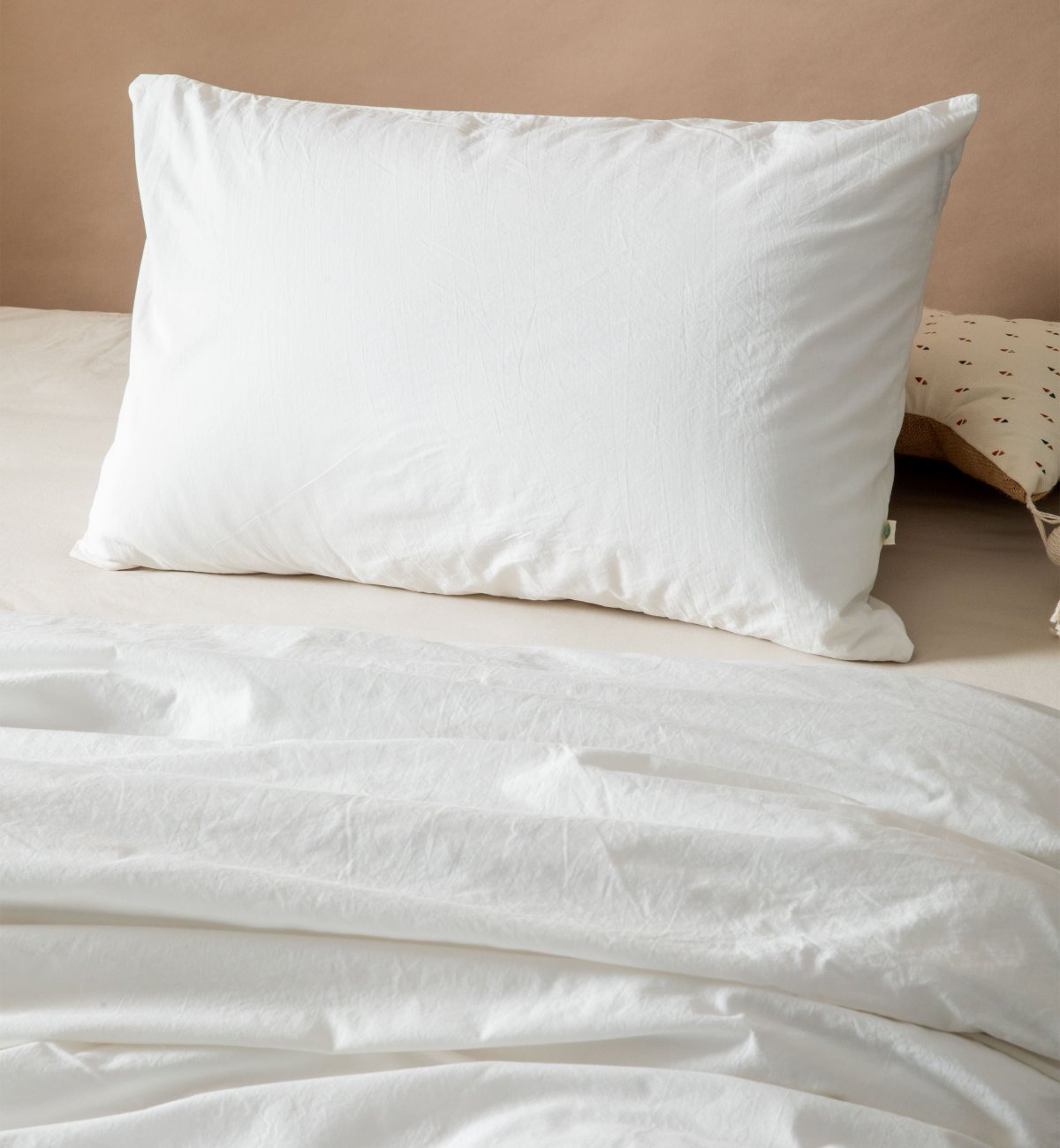 Taie d’oreiller - toutes tailles - Percale 100% Coton Bio lavé