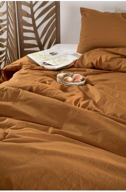 Housse de couette Adulte en Percale de Coton Bio lavé