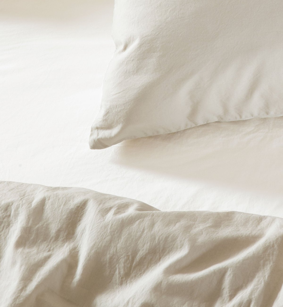 Housse de couette Adulte en Percale de Coton Bio lavé