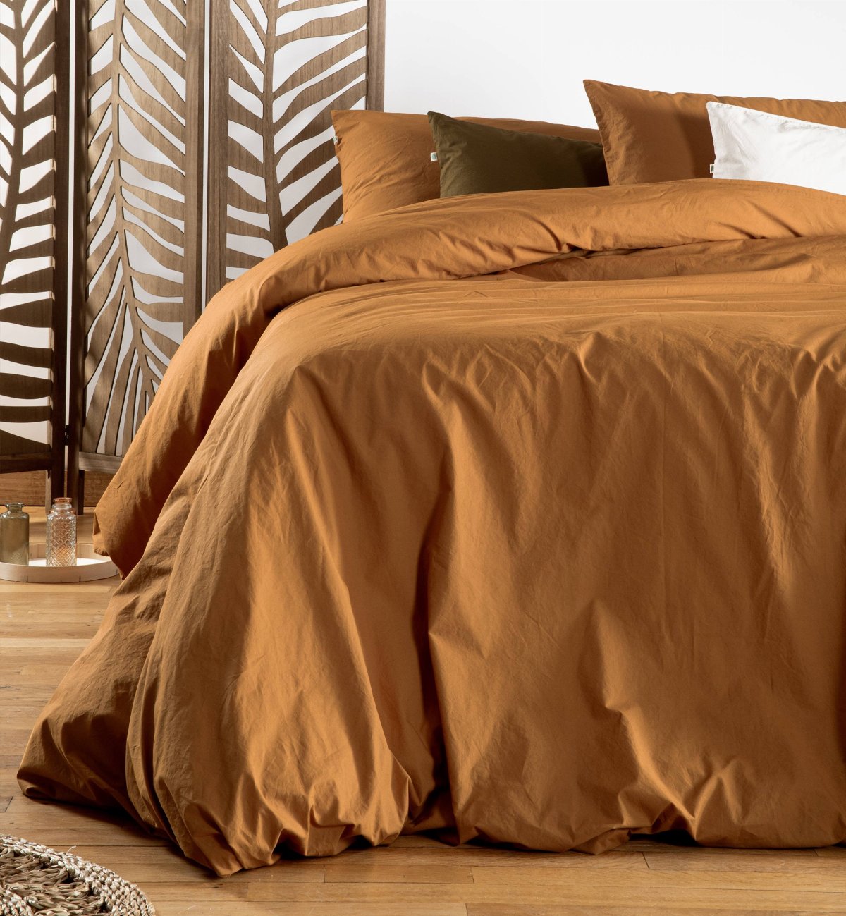 Organic Cotton Percale Fitted Sheet for Adults
