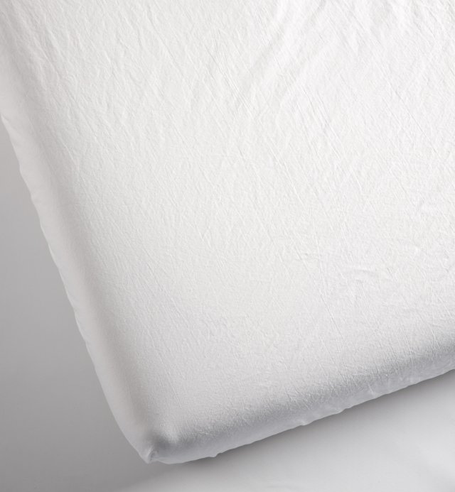 Drap-housse en Percale de Coton Bio lavé - lit 1 personne