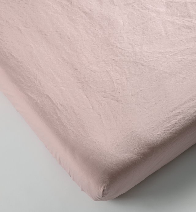 Fitted sheet in Organic Cotton Percale washed child