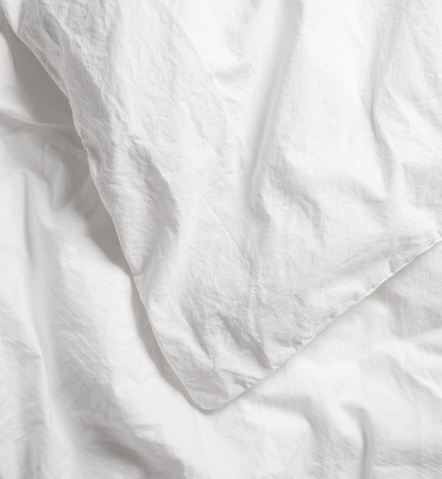 Bettbezug aus gewaschenem Bio-Baumwoll-Perkal für ein Einzelbett 140x200cm