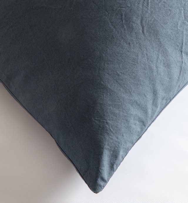 Pillowcase in washed Organic Cotton percale