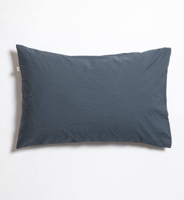 Pillowcase in washed Organic Cotton percale