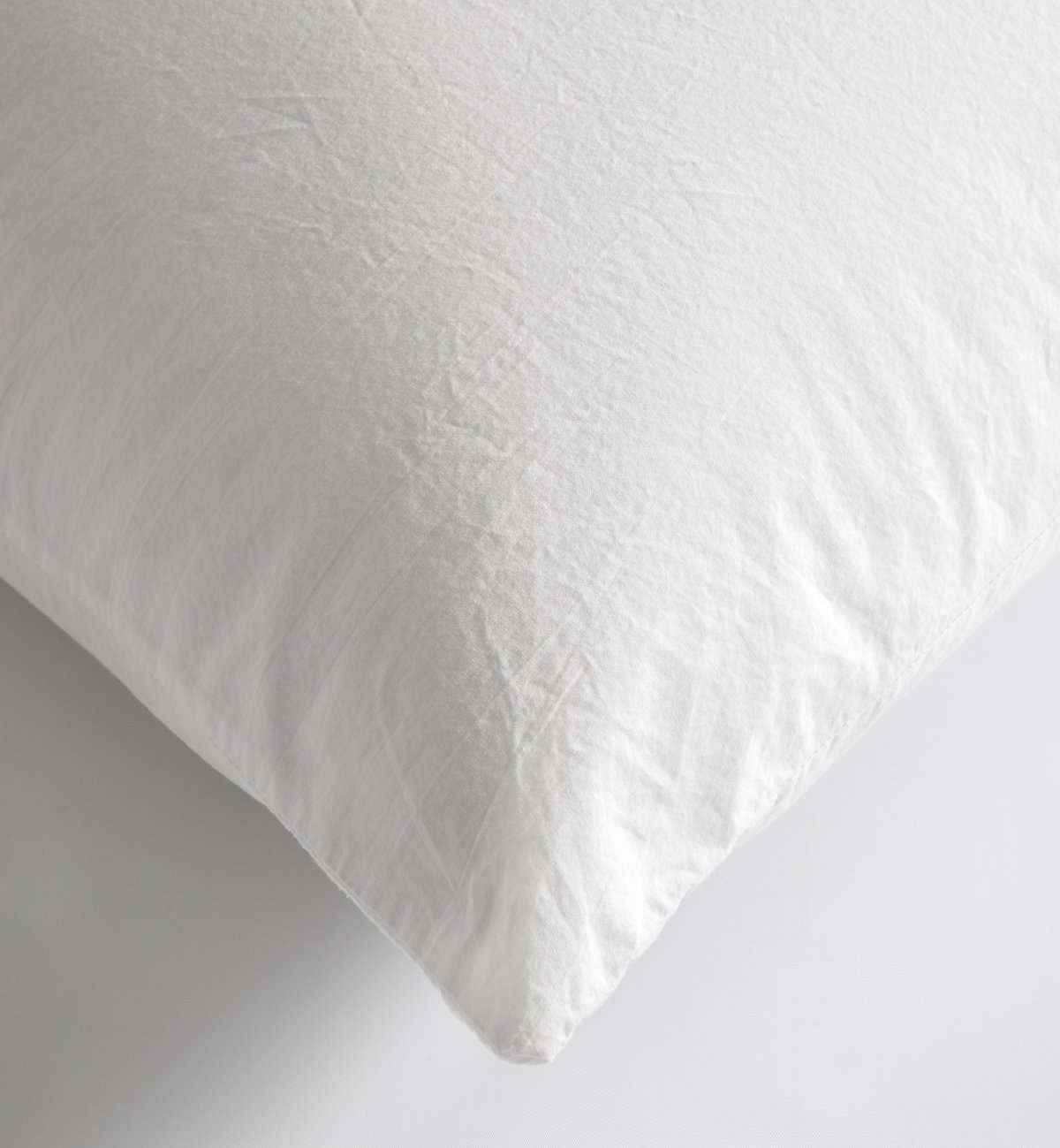 Pillowcase in washed Organic Cotton percale