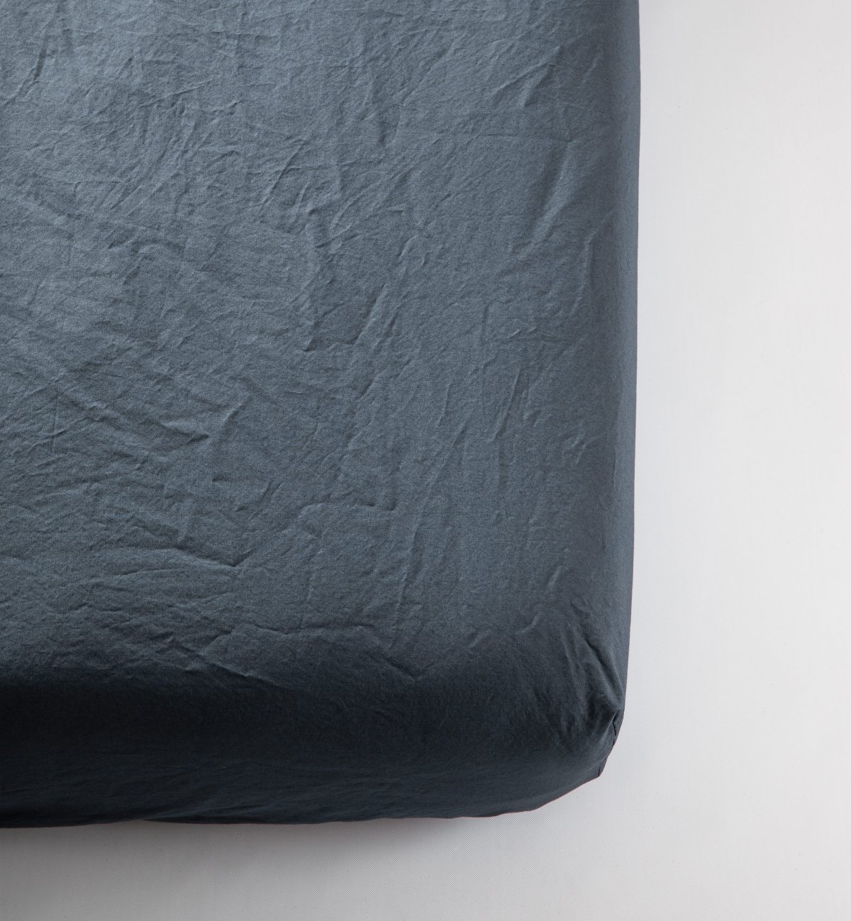 Spannbetttuch aus gewaschenem Bio-Baumwollperkal für Erwachsene