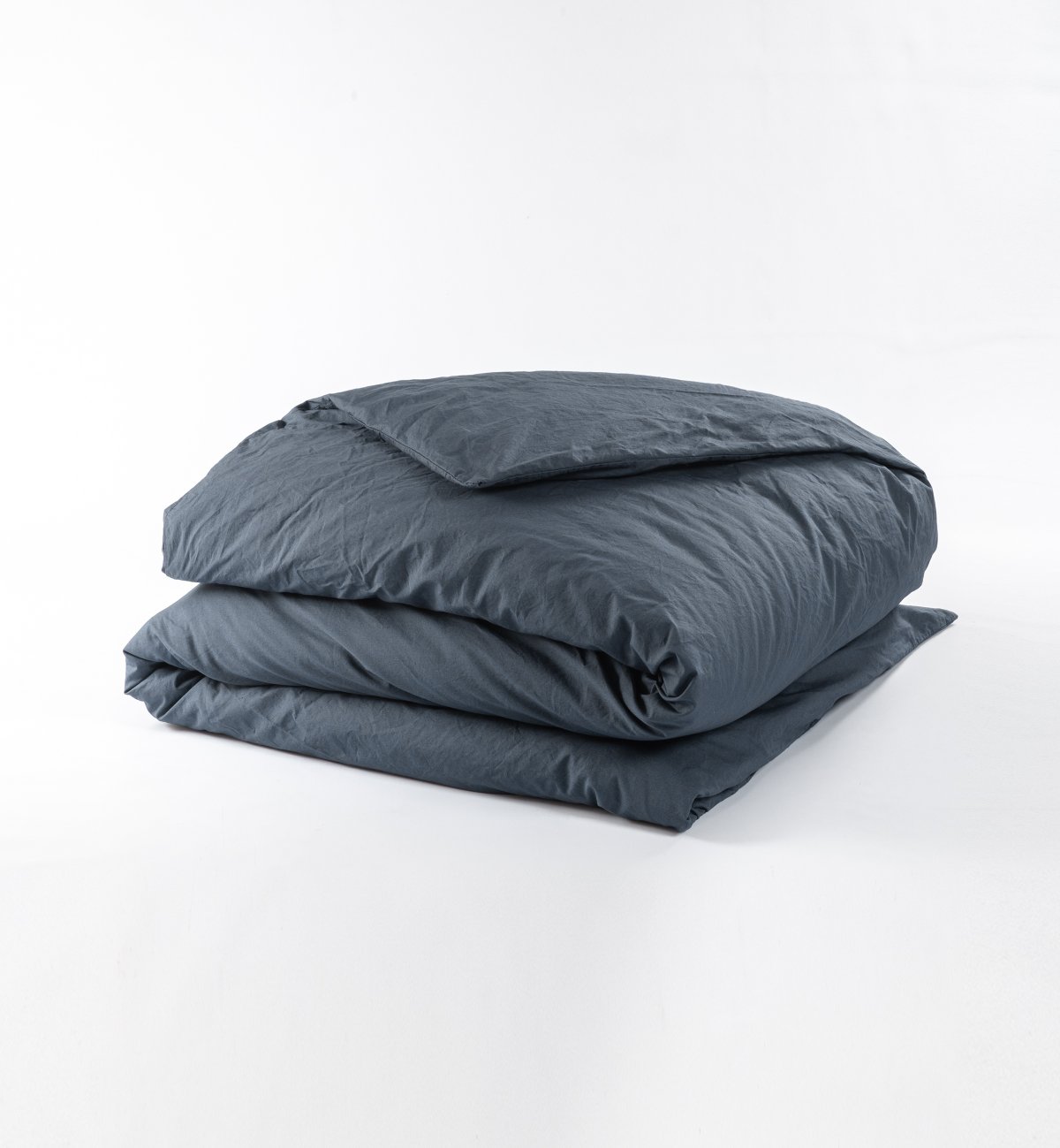 Housse de couette Adulte en Percale de Coton Bio lavé