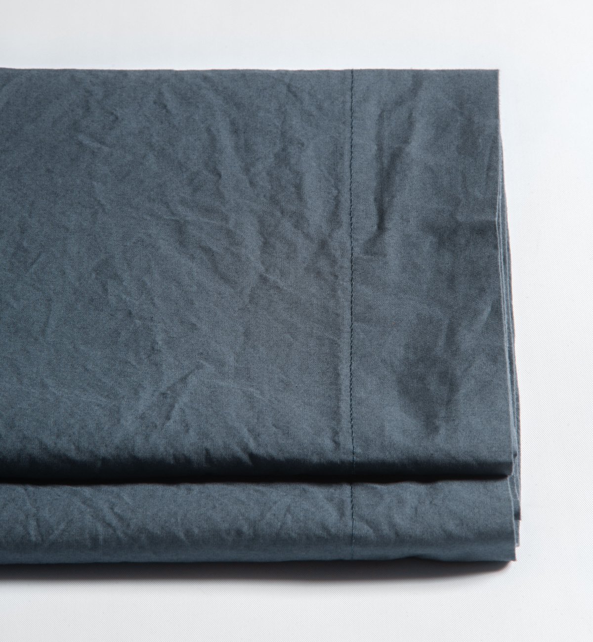 Adult flat sheet in washed organic cotton percale