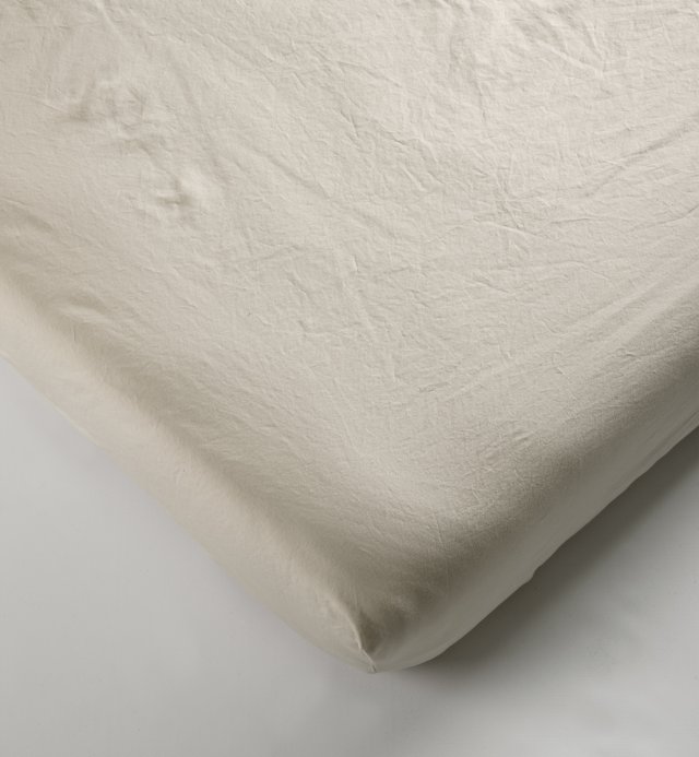 Fitted sheet in Organic Cotton Percale washed child