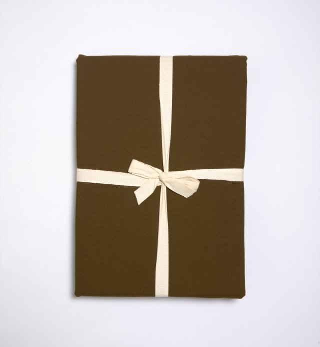 Duvet cover in washed Organic Cotton Percale for single bed 140x200cm