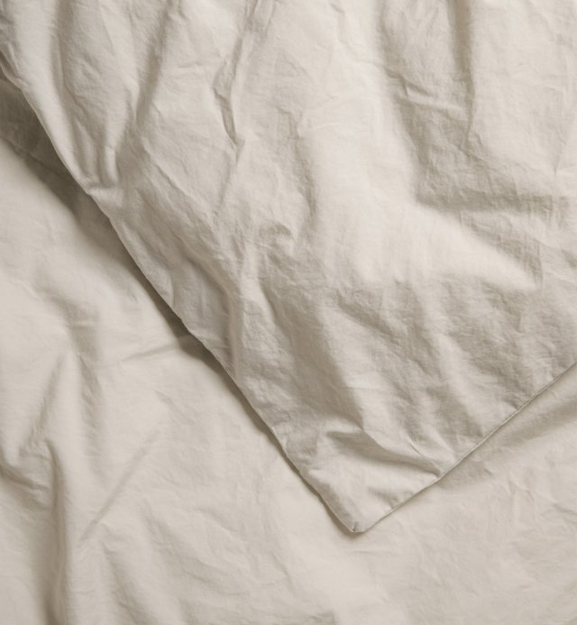 Bettbezug aus gewaschenem Bio-Baumwoll-Perkal für ein Einzelbett 140x200cm
