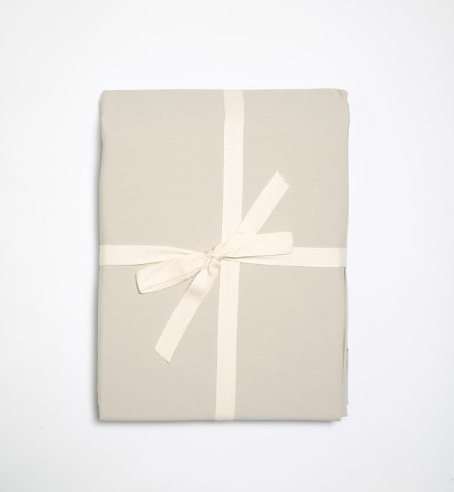 Duvet cover in washed Organic Cotton Percale for single bed 140x200cm