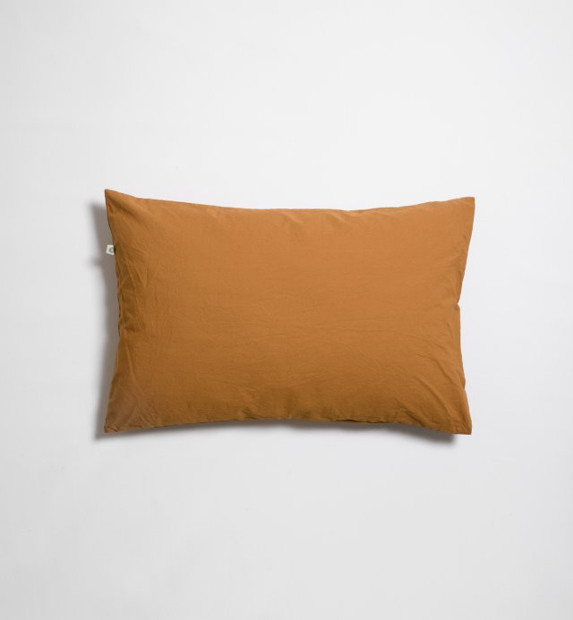 Pillowcase in washed Organic Cotton percale