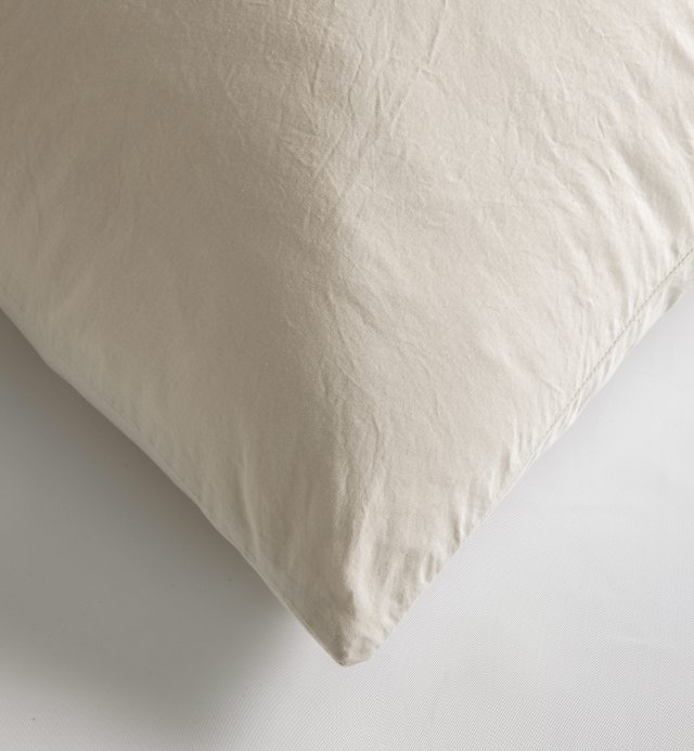 Pillowcase in washed Organic Cotton percale