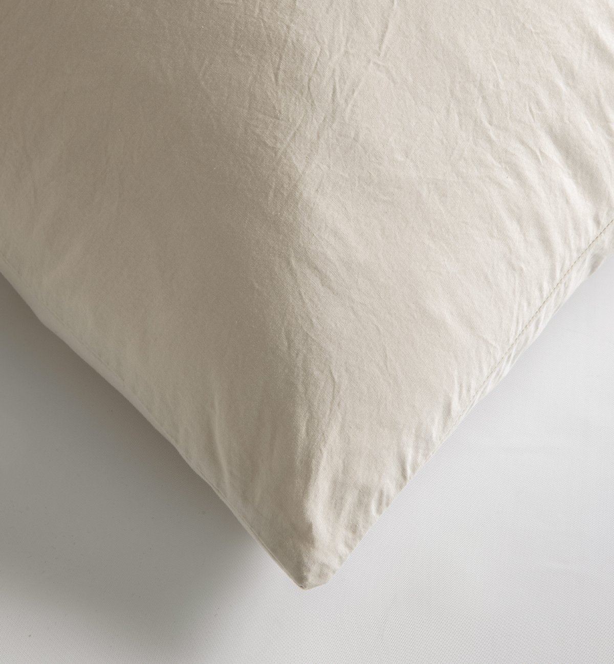Taie d’oreiller en Percale de Coton Bio lavé