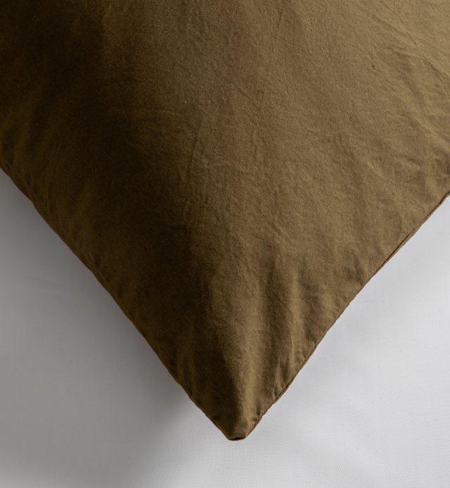 Pillowcase in washed Organic Cotton percale