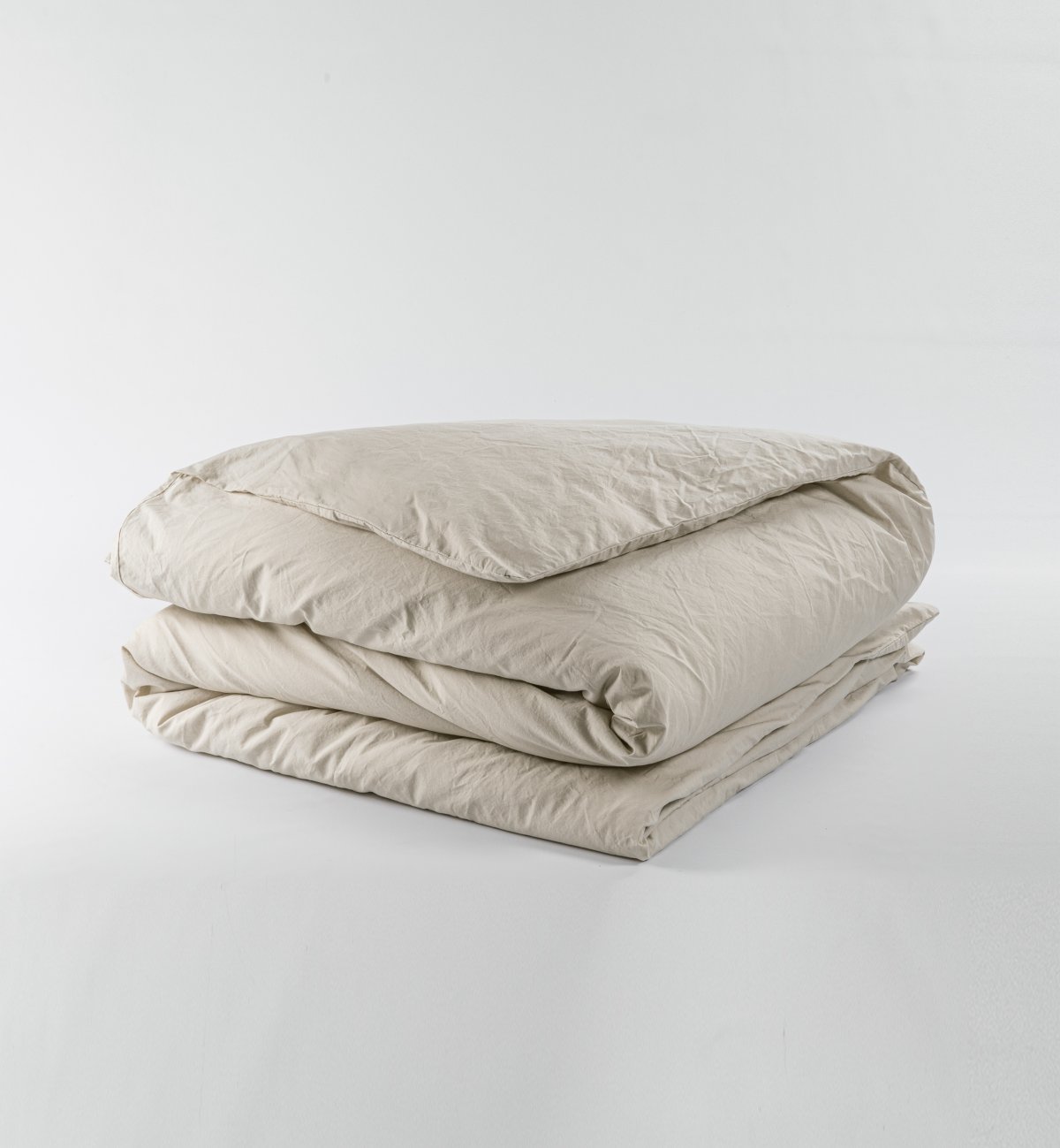 Housse de couette Adulte en Percale de Coton Bio lavé