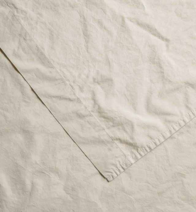 Adult flat sheet in washed Organic Cotton percale