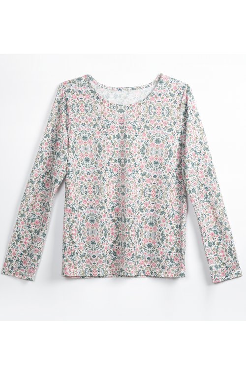 Haut de pyjama femme - manches longues Coton Bio et TENCEL™- taille XS à XL