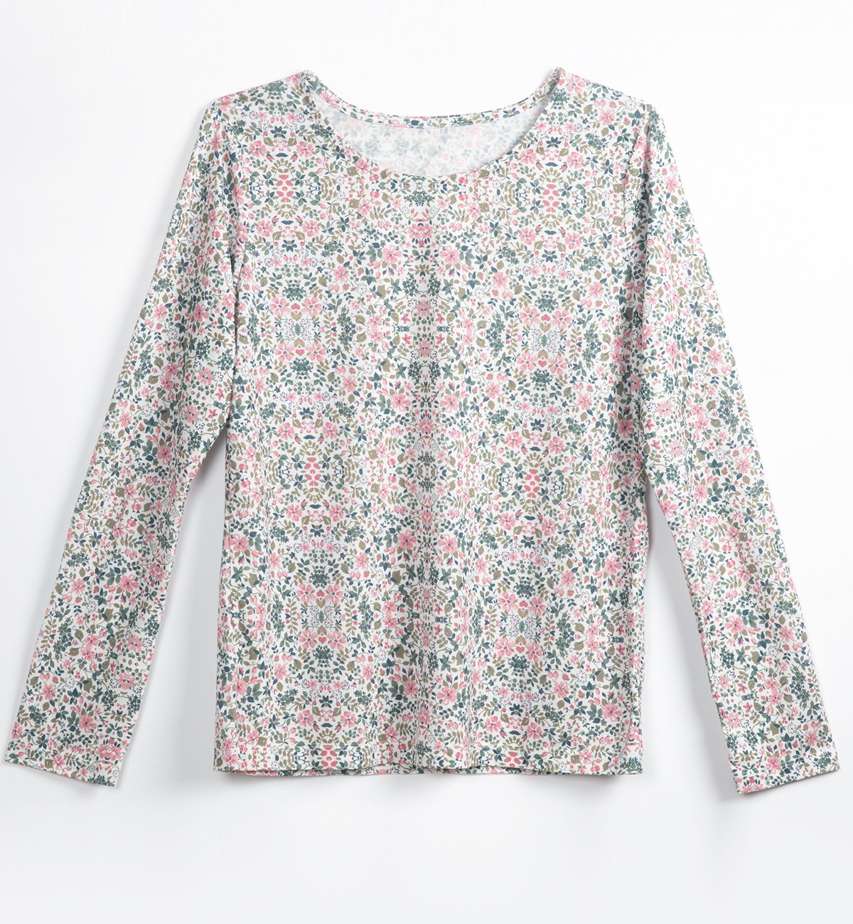 Women's long sleeve pajama top made of Organic Cotton and TENCEL™.