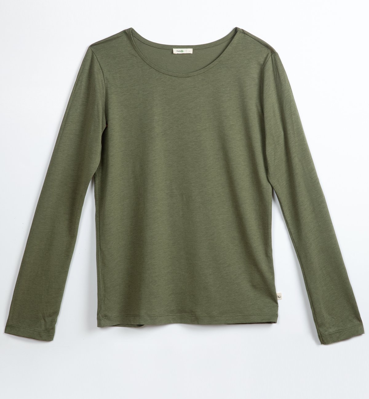 Women's long sleeve pajama top made of Organic Cotton and TENCEL™.