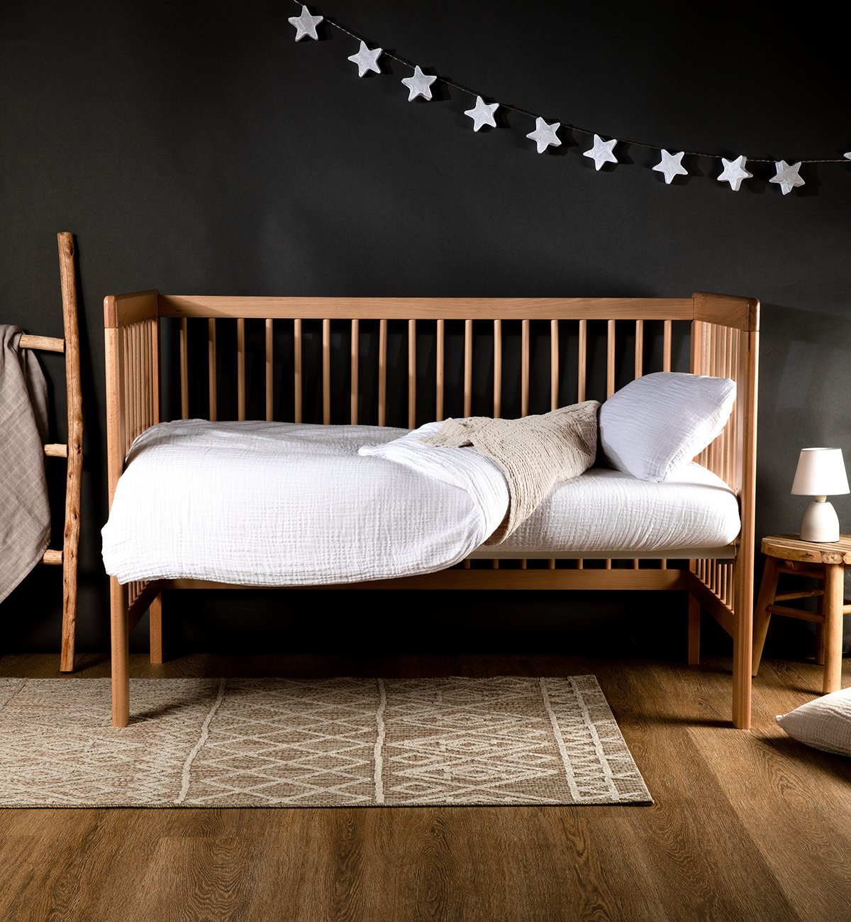 Drap plat pour lit bébé en gaze de Coton Bio
