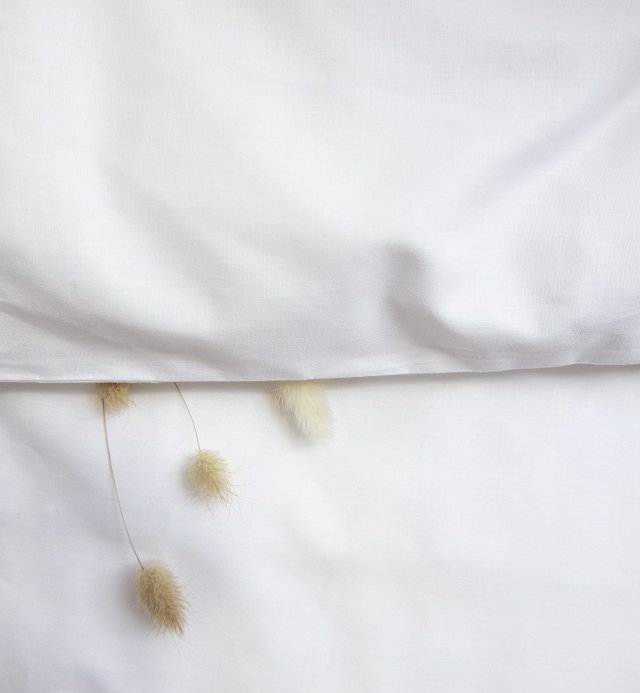 Funda de almohada de algodón ecológico, lisa