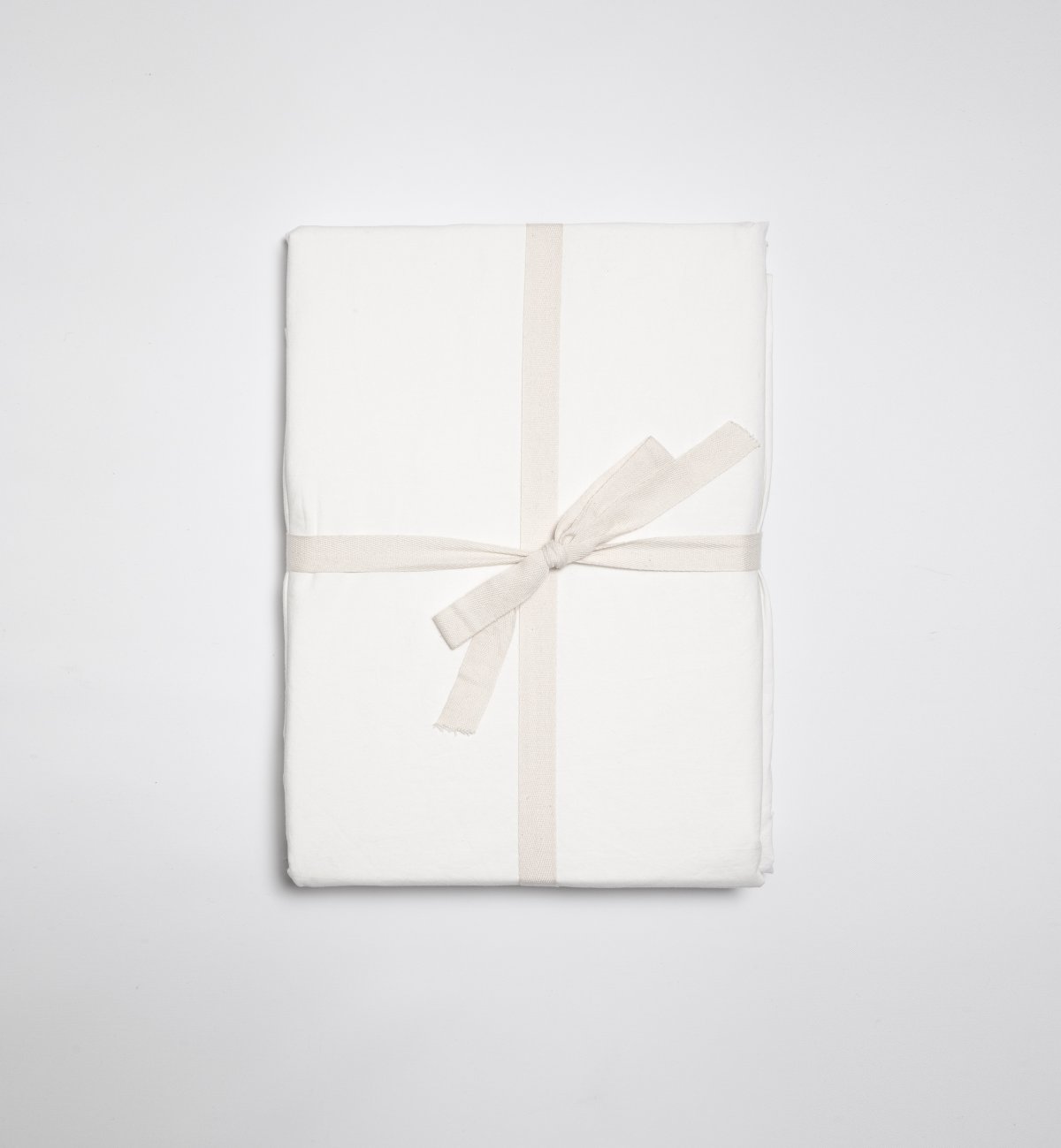 Adult flat sheet in washed Organic Cotton percale