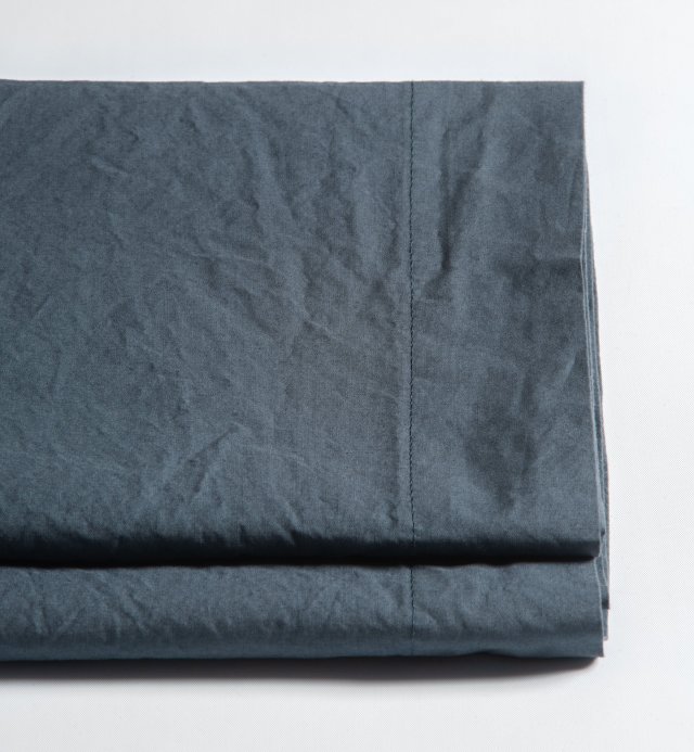 Drap plat 1 personne en Percale de Coton Bio lavé 240x300 cm