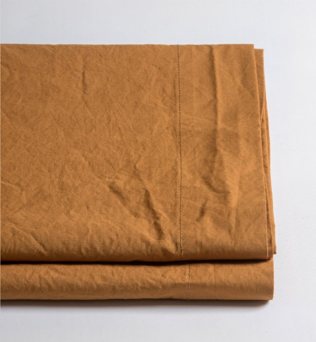 Lençol plano para 1 pessoa em percal de algodão orgânico lavado 240x300 cm