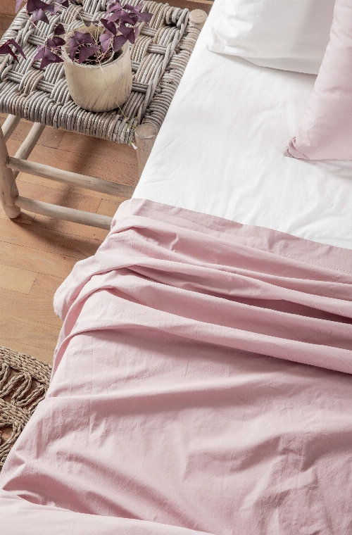 copy of Adult flat sheet in washed Organic Cotton percale