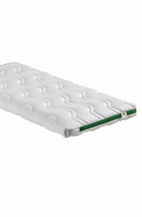 Matelas berceau ou cododo en 40x90cm, 45x90cm, 40x80cm ou 50x83cm déhoussable avec housse en tissu polyester recyclé Aloe Véra