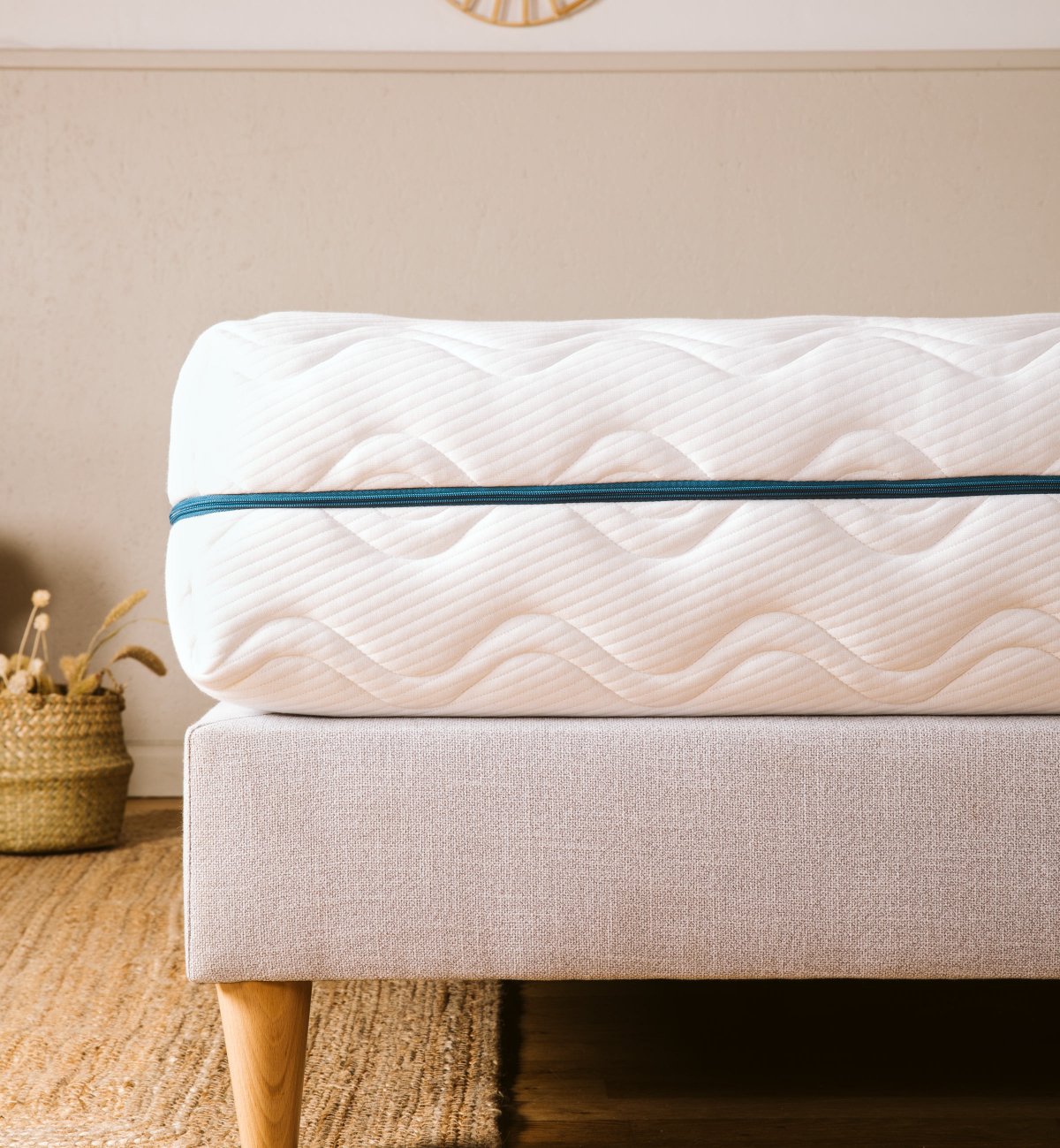 Adult mattress %size cocovario in coconut fibre and latex with a choice of comfort options