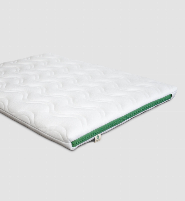 Aloe R park mattress in recycled fibres, fully removable cover 95x75x5 cm