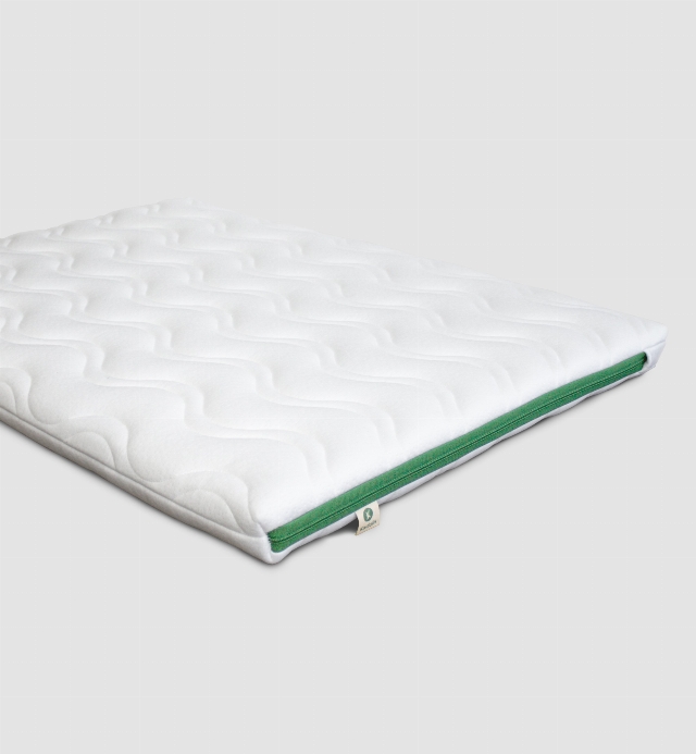 Matelas de Parc Aloe R en fibres recyclées et entièrement déhoussable 95x75x5 cm