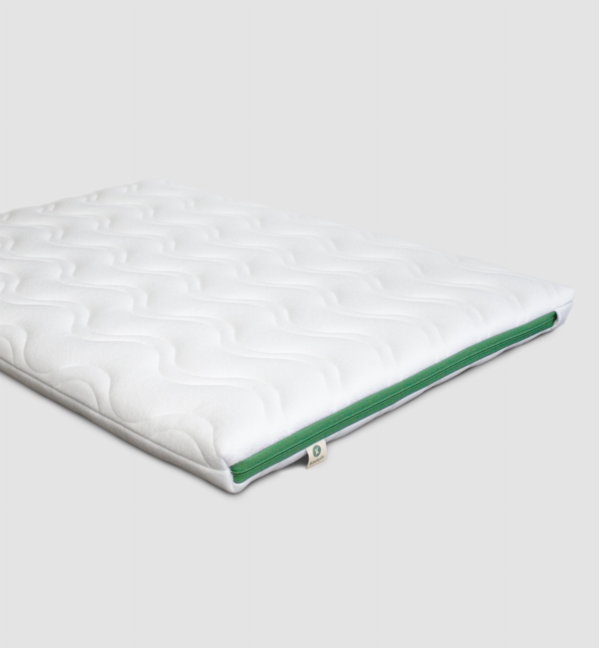 Aloe R park mattress in recycled fibres, fully removable cover 95x75x5 cm