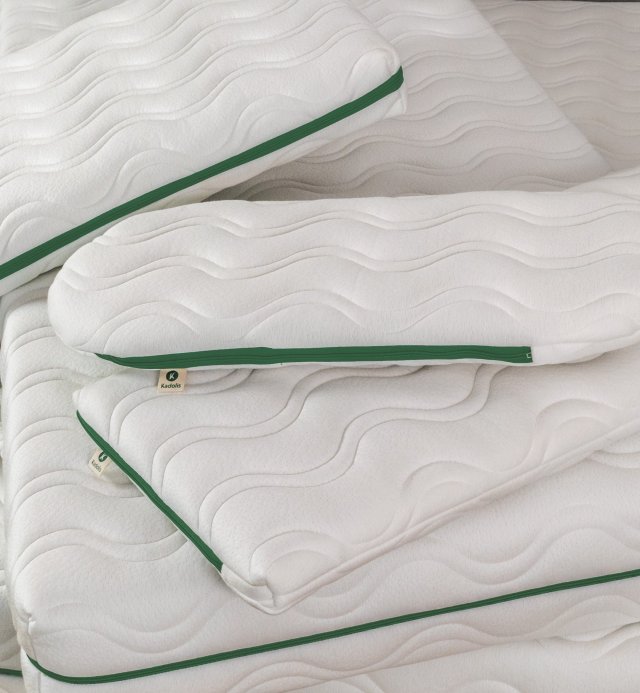 Matelas adulte Aloe R tissu polyester recyclé disponible en 4 tailles 2 personnes et sur mesure