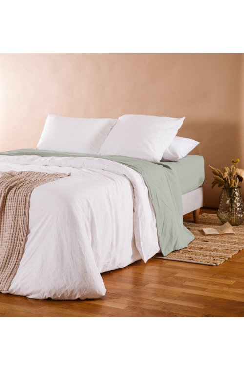 Kussensloop - satijnen bio katoen - 40x60cm - 50x70cm - 60x60cm 4 kleuren
