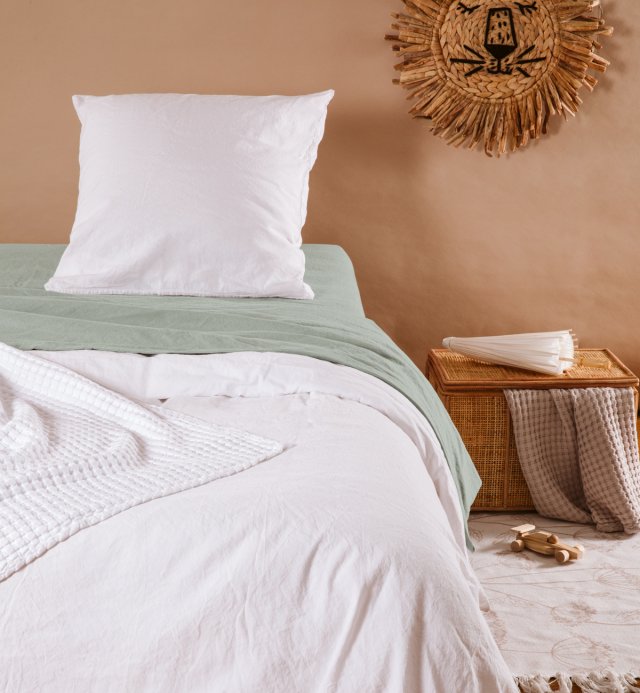 Pillowcase - satin Organic Cotton - 40x60cm - 50x70cm - 60x60cm 4 colors