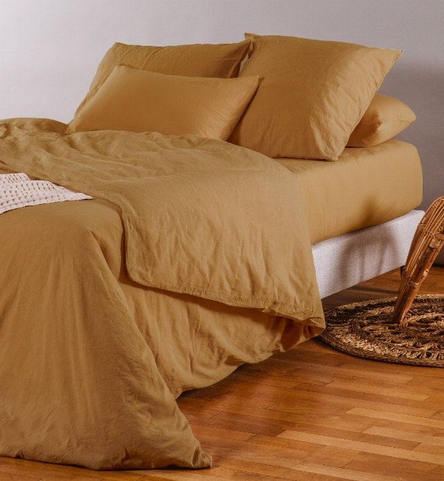 Bettdeckenbezug Kinderbett -1 Person- Satin Bio-Baumwolle - 140X200cm - 4 Farben
