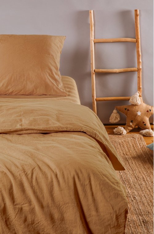 Spannbettlaken Kinderbett - Satin Bio-Baumwolle - 90x190cm - 90x00cm - 4 Farben