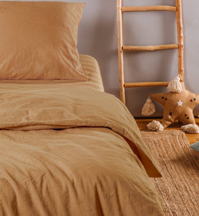 Spannbettlaken Kinderbett - Satin Bio-Baumwolle - 90x190cm - 90x00cm - 4 Farben