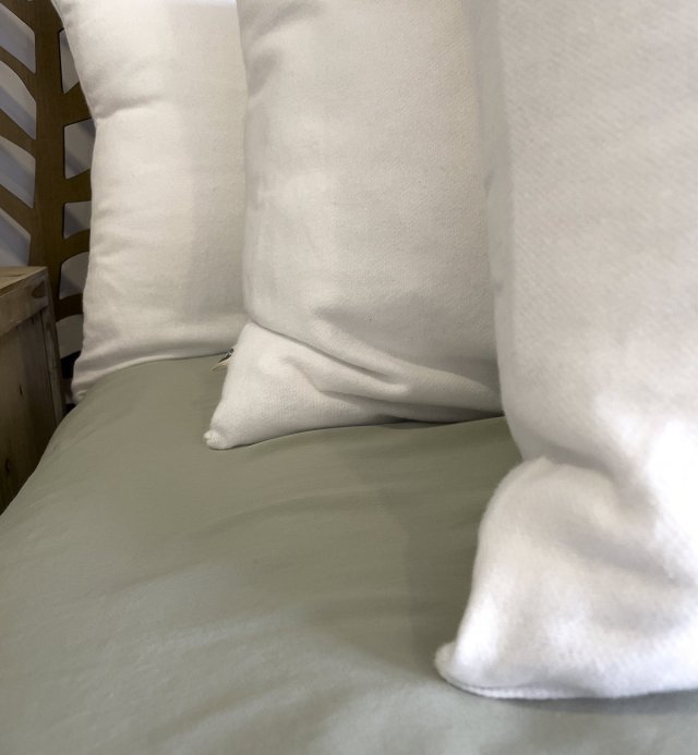 Protège oreiller ou sous taie d'oreiller - 40x60 50x70 60x60cm -flanelle 100% coton bio