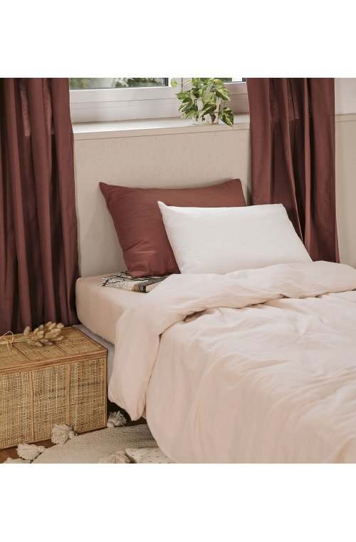 Taie d'oreiller 100% Coton Bio couleurs aux choix 60x60 - 50x70 - 40x60